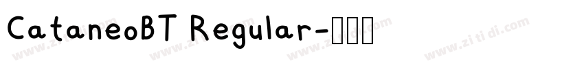 CataneoBT Regular字体转换